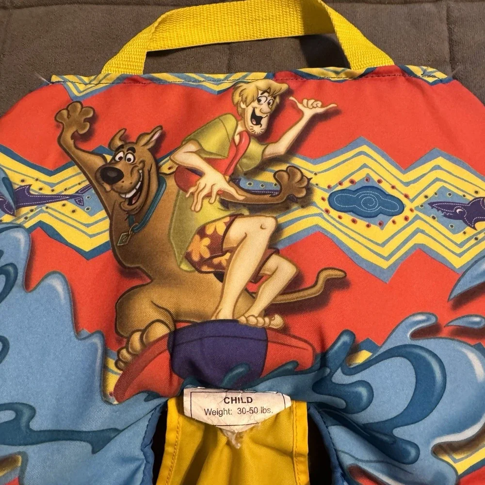 Vintage Scooby‎ Doo Life Vest Children's Life Jacket Hanna-Barbera 30-50 Lbs